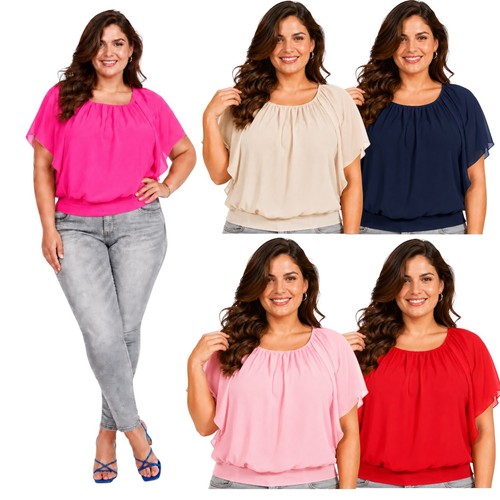 Tunika bluse fledermaus ärmel - bluse,