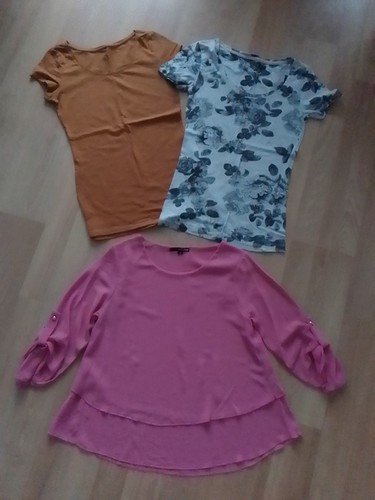 3tlg set chiffon - bluse, top