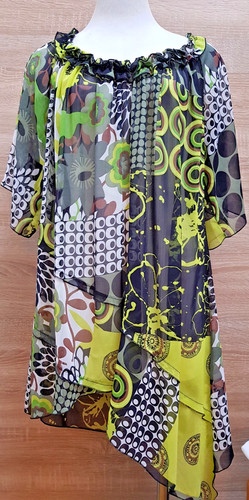 Long bluse tunika - long,