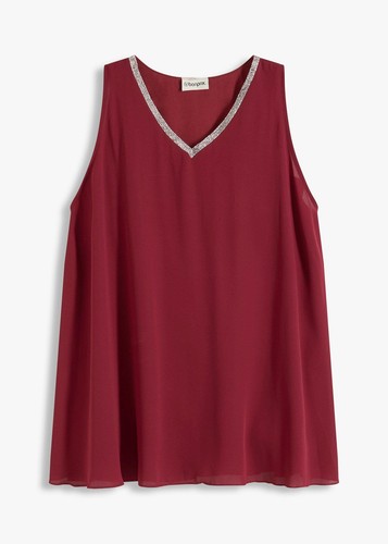 Neu bluse 44 rubinrot - neu,