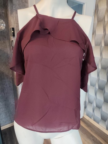 Damen top bordeauxrot größe - top,