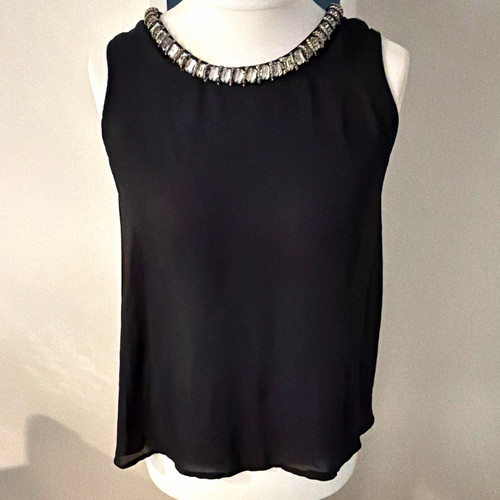 Damen top schwarz ärmellos - damen,