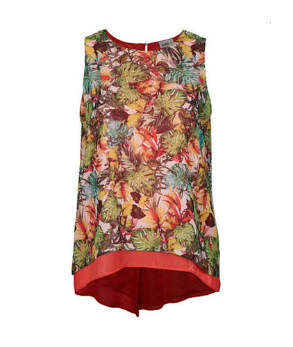 Damen chiffon top lagig - damen,