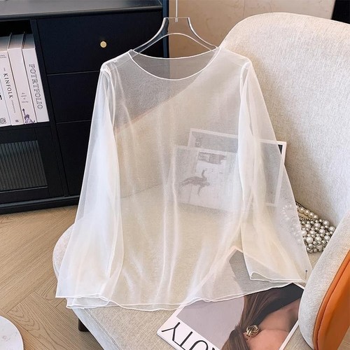 Damen transparente bluse - damen,