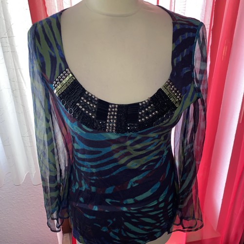 Nicowa seiden top chiffon - seiden-,