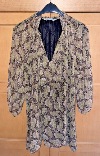 Zara paisley chiffon tunika - paisley,