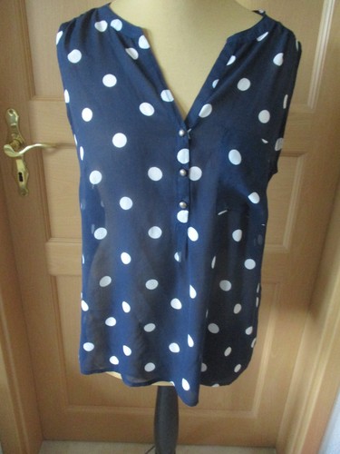 Bluse blusentop blau weiß - bluse,