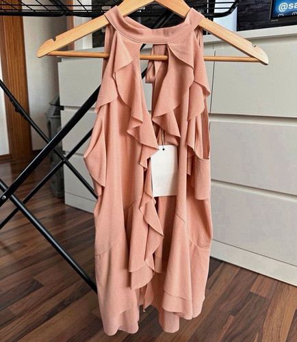Zara bluse neu etikett nude - zara,