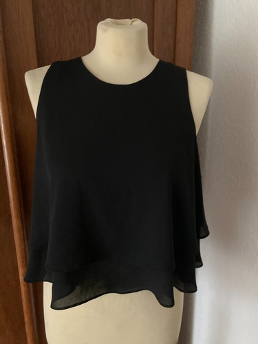 Zara basic top bluse schwarz - basic,
