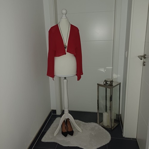 Neu chiffonbluse rot - chiffonbluse,