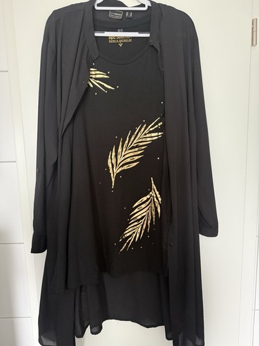 Lange chiffon bluse - lange, top