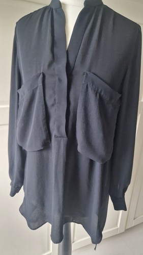 Zara basic chiffon bluse top - zara,