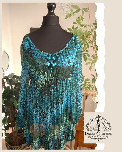 Skurriles chiffon top - top, größe