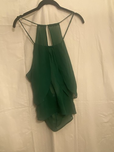 Chiffon seide neckholder top - neckholder,