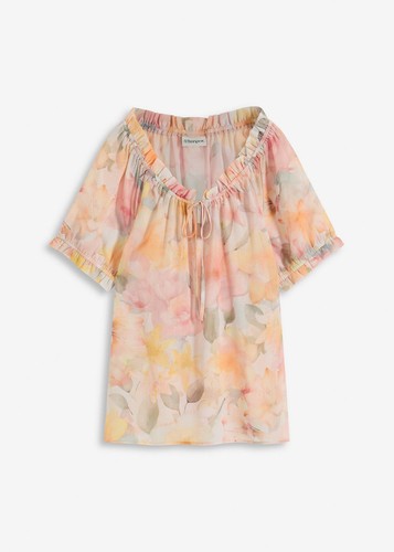 Chiffonbluse mit weitem