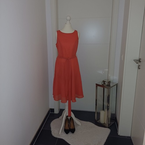 Chiffonkleid koralle 36 - chiffonkleid, gr.36