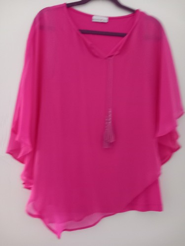 Chiffon bluse pink - bluse,38, "helena
